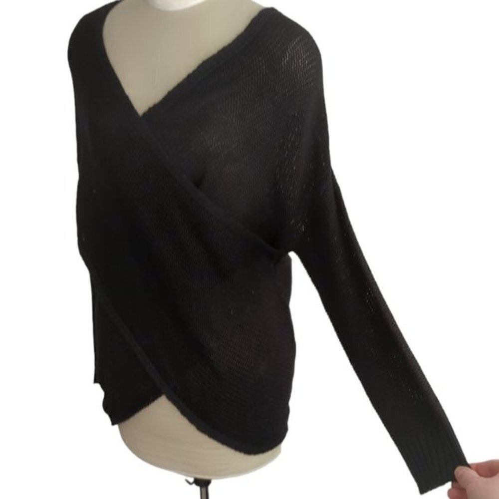 Lord & Taylor Design Lab Surplice Wrap Sweater - Picture 4 of 4